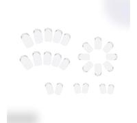 24x Simple Full Covers False Nails Glossy Press On Nails Mediums Square Stick On Nails Acrylic Nails For Everyday Wear