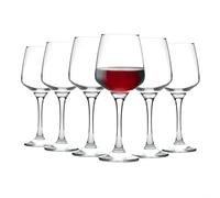 24x Tallo Red Wine Glasses Modern Home Kitchen Stemware Goblets 400ml Clear