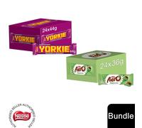 (24x Yorkie Chocolate Bar + 24x Aero Peppermint(48 Bars)) Nestlé Chocolate Bar (48 - 144 Bars) Yorkie, Aero, Milkybar Pick your Favourite