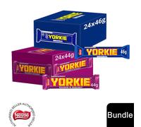 (24x Yorkie Chocolate Bar + 24x Yorkie Chunky(48 Bars)) Nestlé Chocolate Bar (48 - 144 Bars) Yorkie, Aero, Milkybar Pick your Favourite