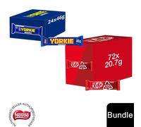 (24x Yorkie Chunky Bar + 72 x Milk 2 Finger(96 Bars)) Nestlé Chocolate Bar (48 - 144 Bars) Yorkie, Aero, Milkybar Pick your Favourite