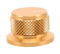 24x14.5mm Pure Aluminum Volume Control Knob for Guitar, Gold | 24x14.5mm Size, Golden Finish, Reliable Lightweight Build, Precision Control, Portable Metal Accessory
