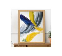 (24x18 Inch) Oak Picture Frame / Wall Art Frames / Flat Wooden Effect Poster Frame / Photo Print Frame