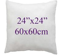 (24x24") Hollow fibre Square Cushion Pads Inner insert Pillow Stuffer Plum Cushion for Sofa Beds Chairs available in 12",14",16",18",20",22",24",26",28",30"