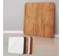 24x24 Inch Squre Table Top, Wooden Table Cover Protector Scratch Resistant, Durable Countertop For Home Commercial Indoor Use(Oak,65x65cm/25.59x25.59in)