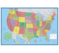 24x36 United States, USA Classic Elite Wall Map Mural Poster (Laminated Rolled)