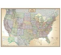 24x36 United States, USA US Executive Wall Map Poster Mural (24x36 Laminated)