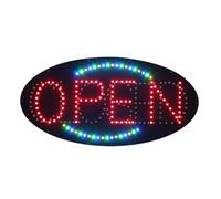 24x48cm LED Open Sign, Super Bright LED Business Store Sign, 3 Lighting Modes Chasing Flash Open, for Shop Bar Cafe Restaurant Hotel Commercial Use