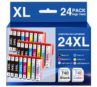 24XL Ink Cartridges Multipack Compatible with Epson 24 XL Cartridge,24 Pack | Compatible with Epson Expression Photo XP-760 XP-960 XP-860 XP-750 XP-55 XP-950 XP-970 XP-850