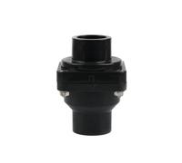 25~140mm PVC Hi-Q Flap Check Valve Fish Accessories Garden Irrigation Joint Aquarium Industrial Pipe Non-Return(Dark Grey,Inner Diameter 90mm)
