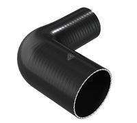 25-16mm (1.0" to 0.6") ID 90 Degree Reducer Silicone Coupler Hose Car Elbow Black