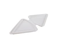 (25-25cm * 50 pieces) Triangle Pizza Cut Pack Packaging Box Takeout Pizza Box Degradable