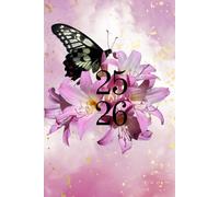 25/26 A5 Week To View bUtterfly Academic Diary With Weekly Affirmations: 13 Month Weekly School Planner With Timetable And Conversion Charts