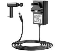 25.2V 1A Universal Massage Gun Charger Adapter Replacement Power Supply Cable with LED Indicator Wide Voltage Adaptability Charging 100V~240V AC to DC for Electric Massagers 1m UK Plug