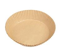 25/30/50/100pcs Non-Stick Round Air Fryer Liners Paper, Round Disposable Paper Liner, Round Baking Paper Steamer Pastry Tools(100pcs-Natural Color)