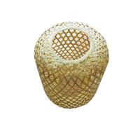 25/30cm Cylindrical Bamboo Woven Rural Weaving Pendant Lamp Lampshade Pendant Light Accessories Hand Knitting for Kitchen(20x25cm)