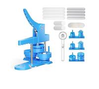 25,32, 58MM Badge Button Maker Machine DIY Pin Badges Press Making Tool with 300Pcs Button Parts & Circle Cutter Badge Machine(Blu,32mm)