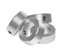 25.4mm 1" Bore Zinc Plated Shaft Collars Solid Steel Set Screws Style
