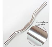 25 4mm Aluminium Alloy Handlebar for Mountain Bike Enthusiasts and Casual Riders (Silver 480mm)