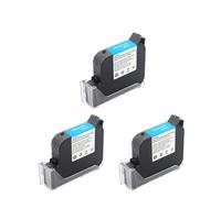 25. 4mm Eco Solvent Ink Cartridge Compatible With Handheld Printers For 600DPI Portable Printers 25. 4mm Inkjet Cartridge No Encryption Expiry Date(25.4mm Black 3Pcs)