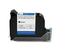 25.4mm Handheld Thermal Inkjet Printer Fast Dry Solvent Ink Cartridge Unencrypted Handheld Printer Black Ink Multi-format Printing(1PC)