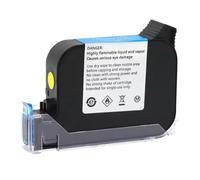 25. 4mm Universal Ink Cartridge Eco Solvent Handheld Printer Compatible Cartridge 600DPI Portable Expiry Date Invisible Ink Refill(Yellow)