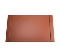 25.5" x 17.25" Leather Desk Blotter with Side Rails for Writing Leather Executive Desk Pad Protector Desk Mat for Office Home Workplace Brown