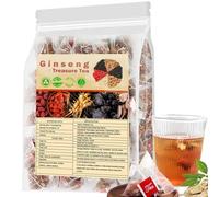 25/50/100 Packets Ginseng Six Treasure Tea, Ginseng Tea, G inseng & Mulberry Herbal T ea for Men, Chinese Kidney Cleanse T ea, Liver and Kidney Care (100 Pcs)