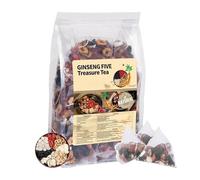 25/50/75/100 Packs Ginseng & Mulberry Herbal Tea, Ginseng Six Treasure Tea, Ginsengs Five Treasures Teas (1Bag(25Packs))