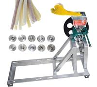 25-50 kg/h Puffed Food Extruder Rice Corn Puffing Extrusion Machine Multi Function Puff Snack Machine for Making Cornflakes, Hollow Sticks Made of Corn and Rice 10 Molds for Street Stall MachineHead
