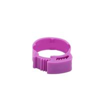 25/50Pcs 20~24mm Chicken Foot Rings Adjustable Poultry Leg Snap Ratchet No Number Buckle Clip Chick Duck Goose Pigeon Raising for Chickens, Ducks, Hens, Poultry(Purple,50pcs)