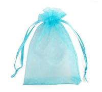 25/50pcs 7x9 15x20 17x23cm Organza Bag Christmas Party Candy Gift Bags Wedding Decor Drawstring Packaging Bag Pouches