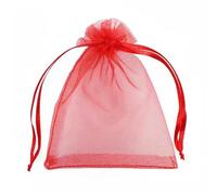 25/50pcs 7x9 15x20 17x23cm Organza Bag Christmas Party Candy Gift Bags Wedding Decor Drawstring Packaging Bag Pouches