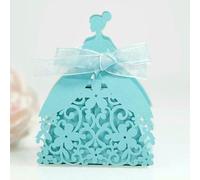 25/50Pcs Beautiful Girl Pearl Paper Candy Box Chocolate Wedding Favor Gift Packaging Box With Ribbon Birthday Party