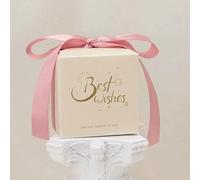 25/50Pcs Best Wishes Candy Box Wedding Sweet Favor Gift Packaging Box With Ribbon Baby Shower Holiday Birthday Party Decoration