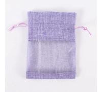 25/50pcs Drawstring Organza Bag Natural Burlap Gift Pouch Combination Flax Jewelry Packaging Wedding Party Candy Bags
