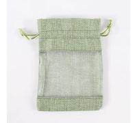 25/50pcs Drawstring Organza Bag Natural Burlap Gift Pouch Combination Flax Jewelry Packaging Wedding Party Candy Bags