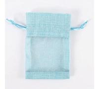 25/50pcs Drawstring Organza Bag Natural Burlap Gift Pouch Combination Flax Jewelry Packaging Wedding Party Candy Bags