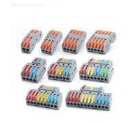 25/50PCS Fast Splicing Multiplex Butt Wiring Cable Connector Compact Direct insertion Terminal Block Home Junction Box IDGTTLDF(NC-2-8,50PCS)