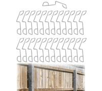 25/50Pcs Fence Panel Grips Clips, Stainless Steel Fence Panel Wedges, Garden Post Mounting Clamps, For Stop Fence Panels Rattling, Garden Wind Protector, Sliver(25pcs)