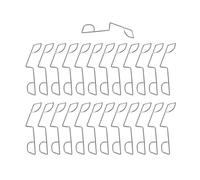 25/50Pcs Fence Panel Grips Clips, Stainless Steel Fence Panel Wedges, Garden Post Mounting Clamps, For Stop Fence Panels Rattling, Garden Wind Protector, Sliver(25pcs)