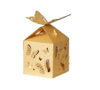 25/50Pcs Laser Cut 3D Butterfly Candy Box Chocolate Favor Packaging Box,Party Supply(50Pcs)