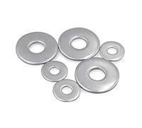 25/50pcs Stainless Steel Plain Washers, 304 Stainless Steel Plain Washers for Heavy Machinery, M3 M4 M5 M6 M8 M10 M12 M12 M16 M18 M20 M22 M24(M27 1piece)