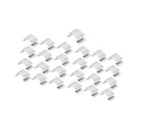 25/50Pieces Stainless Steel Glass Panel Clip Weatherproof Greenhouses Fixing Clip 25mmx10mmx15mm for Horticulture Quick Installion Greenhouses