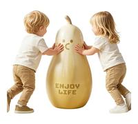 25.59in Fruit Design Cartoon Boxing Sandbag - 0.35mm Heavy Duty Anti Burst PVC, Leakproof Deep Threaded Gasket Base, High Rebound Structural Cross Weld Seam, Quick Inflation Air Pump Included | For