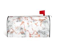 25.5x21 in Mailbox Cover – Marble Texture Copper Splatter Print MagneticMailbox Covers, Letterbox Decor, Spring & Winter Garden Decor