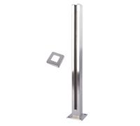 25.6" Stainless Steel Cable Railing Post - 304 Intermediate Post for Glass Balustrade Deck Balcony & Stair Installations - & Stylish Safety Solution