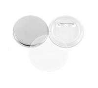 25-75MM Badges Button Maker Part, 100PCS Blank Plastic Or Metal Badge, DIY Pin Maker Supplies Multipurpose(58mm,Iron Base 100Pcs)