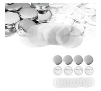 25-75MM Blank Badge Pin Button Maker Parts Material For Button Press Maker Machine Badges Multipurpose(200-Pcs,44mm)