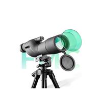 25-75x60 HD Spotting Scope Powerful Monocular Zoom Telescope BAK4 Prism Waterproof for Birdwatching Target Shooting Camping (Color : With tripod and clip)